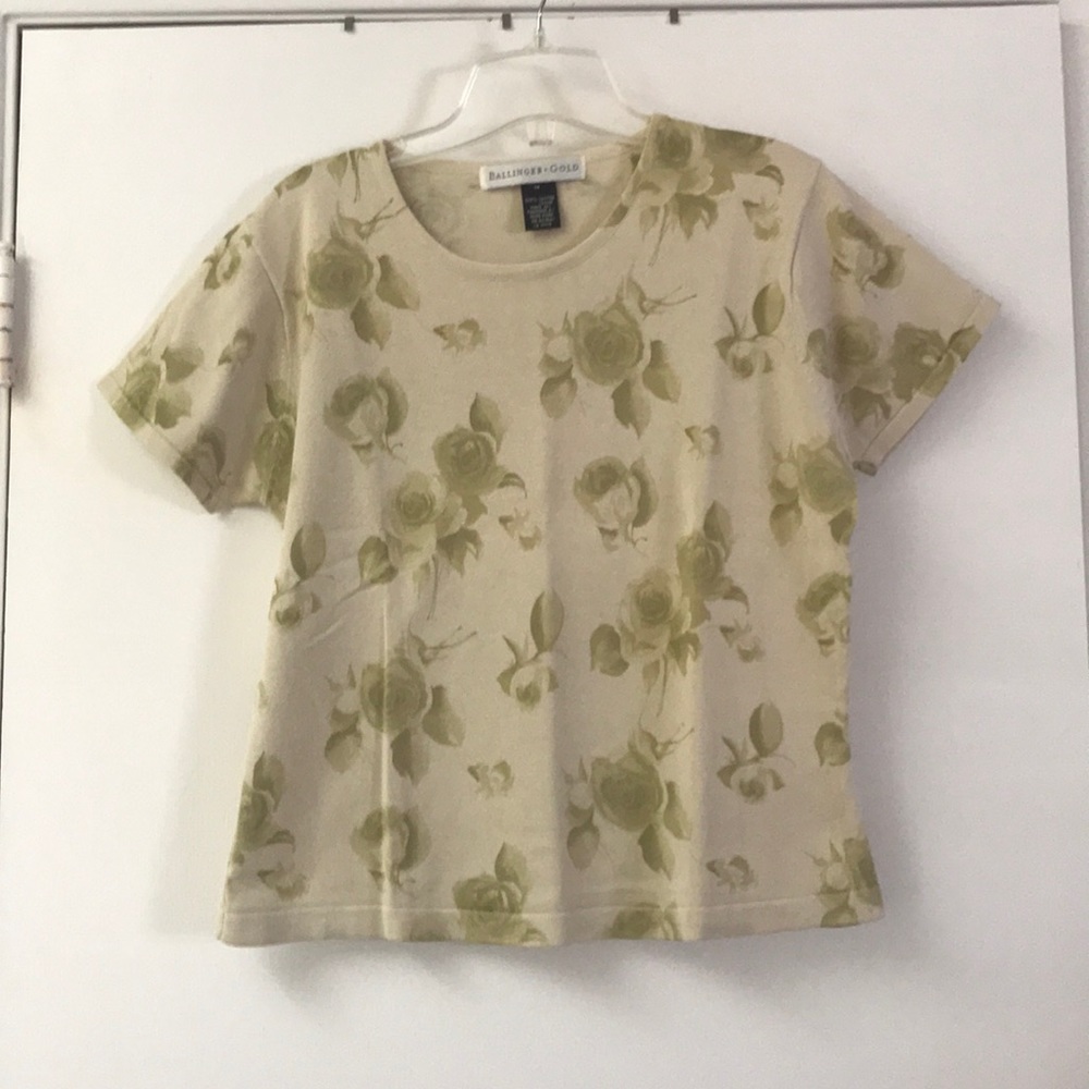 Ballinger Gold Short-Sleeved Cotton Sweater
